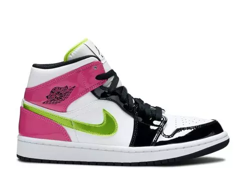 Кроссовки Air Jordan Air Jordan 1 Mid Se 'Cyber Active Fuchsia', белый