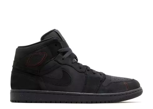 Кроссовки Air Jordan Air Jordan 1 Mid Se Craft 'Dark Smoke Red', черный