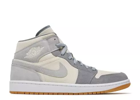 Кроссовки Air Jordan Air Jordan 1 Mid Se 'Coconut Milk Particle Grey', кремовый