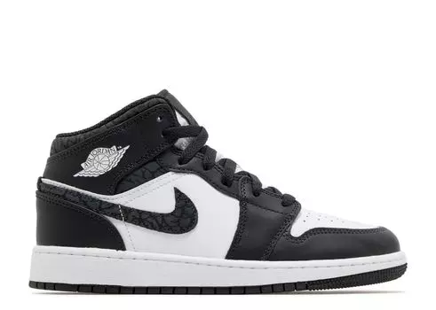 Кроссовки Air Jordan Air Jordan 1 Mid Se Gs 'Panda Elephant', черный