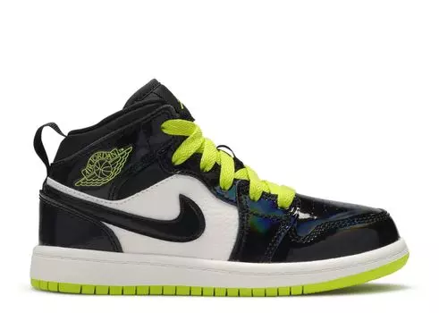 Кроссовки Air Jordan Air Jordan 1 Mid Ps 'Black Cyber', черный