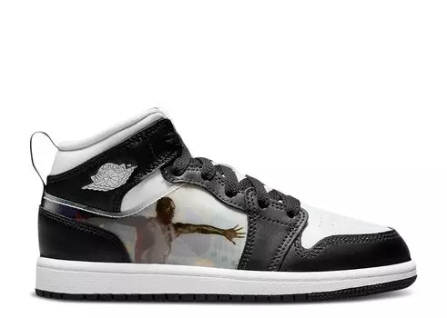 Кроссовки Air Jordan Air Jordan 1 Mid Ps 'Hologram', черный