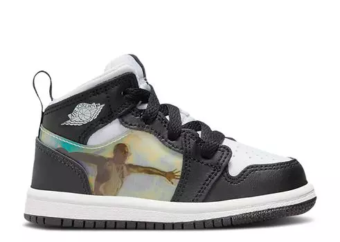 Кроссовки Air Jordan Air Jordan 1 Mid Td 'Hologram', черный