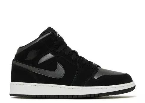 Кроссовки Air Jordan Air Jordan 1 Mid Se Gs 'Black Anthracite', черный