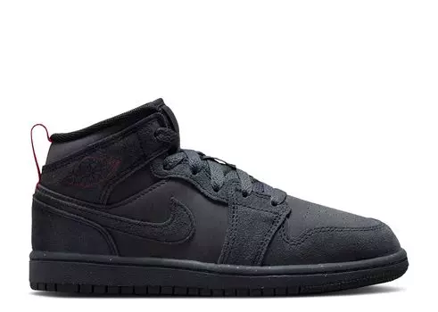 Кроссовки Air Jordan Air Jordan 1 Mid Se Craft Ps 'Dark Smoke Red', серый