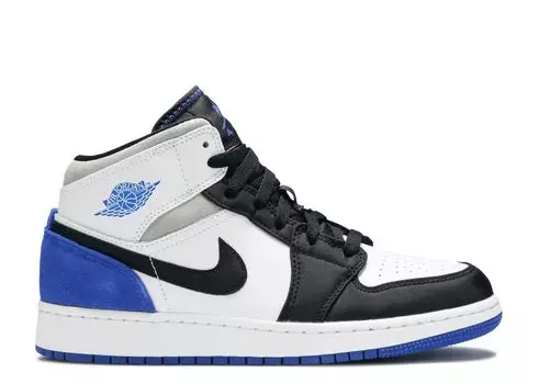 Кроссовки Air Jordan Air Jordan 1 Mid Se Gs 'Royal Black Toe', синий