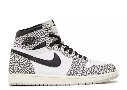 Кроссовки Air Jordan Air Jordan 1 Retro High Og 'White Cement', серый
