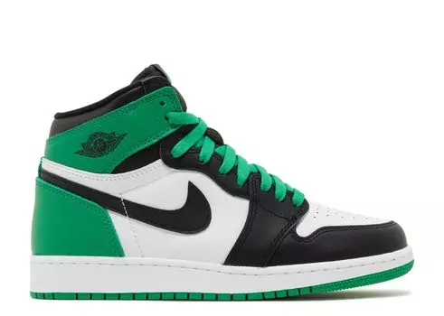 Кроссовки Air Jordan Air Jordan 1 Retro High Og Gs 'Lucky Green', зеленый