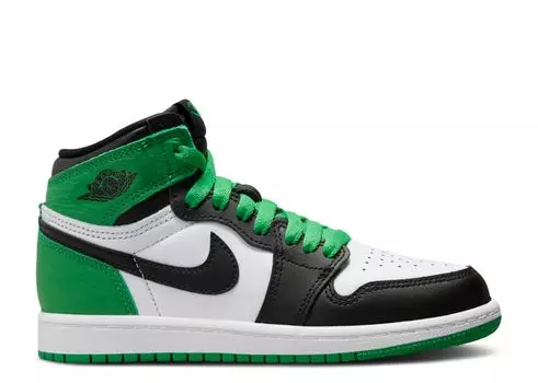 Кроссовки Air Jordan Air Jordan 1 Retro High Og Ps 'Lucky Green', зеленый