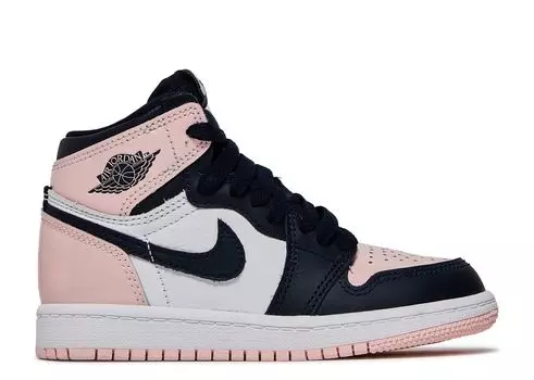 Кроссовки Air Jordan Air Jordan 1 Retro High Og Se Ps 'Bubble Gum', розовый