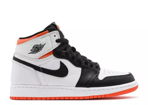 Кроссовки Air Jordan Air Jordan 1 Retro High Og Gs 'Electro Orange', белый