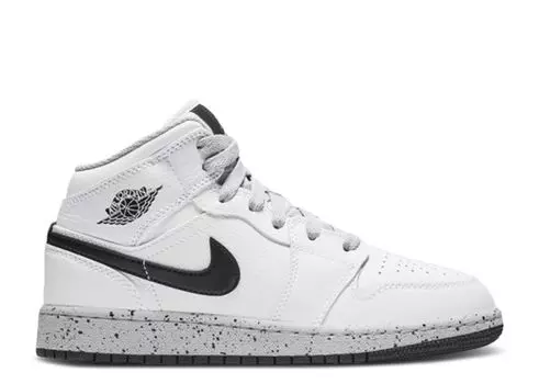 Кроссовки Air Jordan Air Jordan 1 Retro Mid Gs 'White Cement', белый