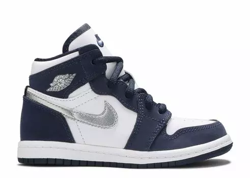 Кроссовки Air Jordan Air Jordan 1 Retro High Co.Jp Td 'Midnight Navy', синий