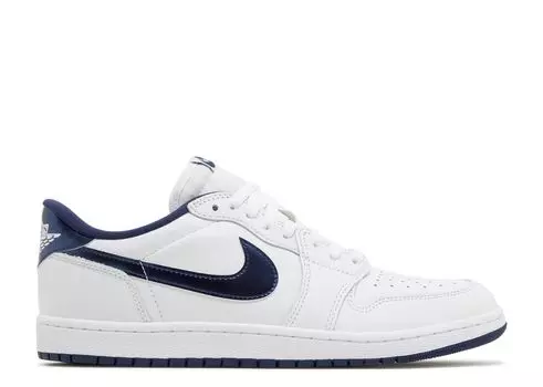 Кроссовки Air Jordan Air Jordan 1 Retro Low '85 Og 'Metallic Blue' 2024, белый