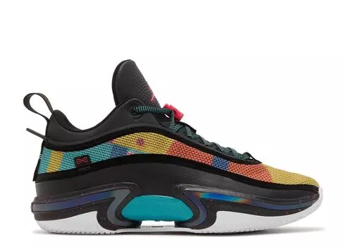 Кроссовки Air Jordan Air Jordan 36 Low 'Black Multi-Color', черный