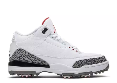 Кроссовки Air Jordan Air Jordan 3 Golf 'White Cement', белый