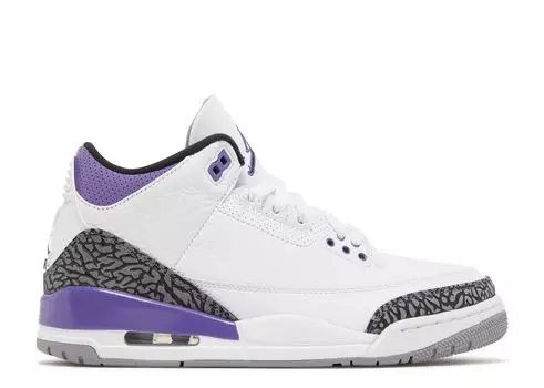 Кроссовки Air Jordan Air Jordan 3 Retro 'Dark Iris', белый