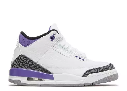 Кроссовки Air Jordan Air Jordan 3 Retro Gs 'Dark Iris', белый