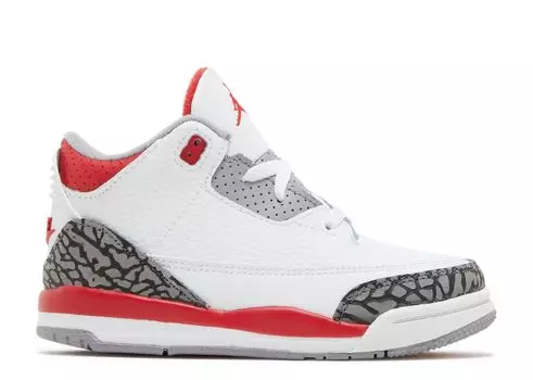 Кроссовки Air Jordan Air Jordan 3 Retro Td 'Fire Red' 2022, белый