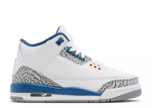 Кроссовки Air Jordan Air Jordan 3 Retro Gs 'Washington Wizards', белый