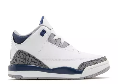 Кроссовки Air Jordan Air Jordan 3 Retro Td 'Midnight Navy', белый