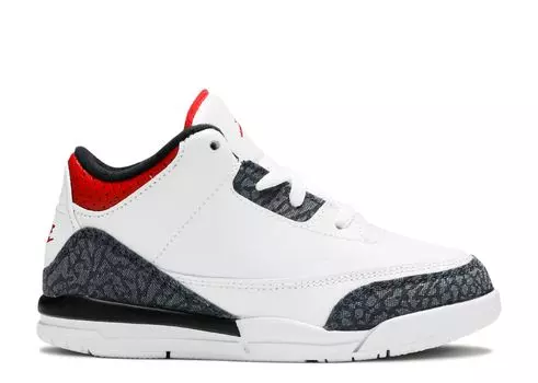 Кроссовки Air Jordan Air Jordan 3 Retro Denim Se Td 'Fire Red', белый