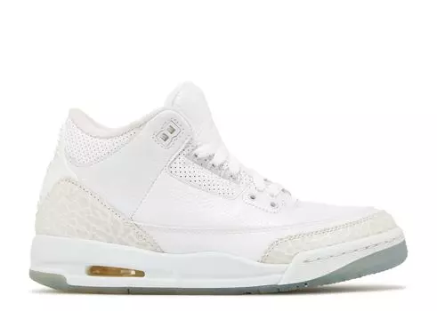 Кроссовки Air Jordan Air Jordan 3 Retro Bg 'Triple White', белый