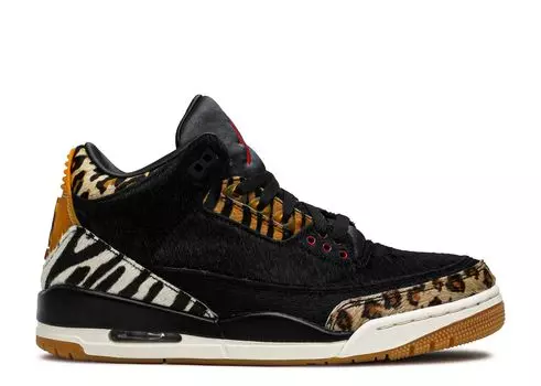 Кроссовки Air Jordan Air Jordan 3 Retro Se 'Animal Instinct', черный