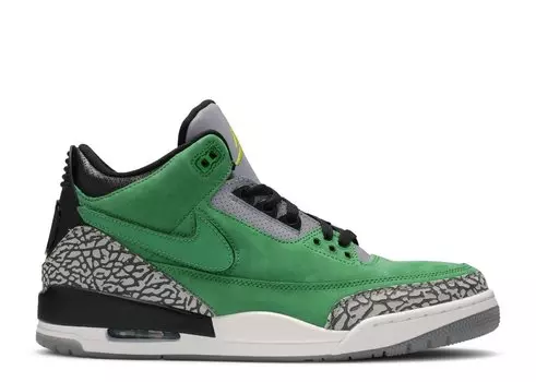 Кроссовки Air Jordan Air Jordan 3 Retro 'Tinker - Oregon Ducks' Pe, зеленый