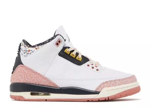 Кроссовки Air Jordan Air Jordan 3 Retro Gs 'Vintage Floral', белый