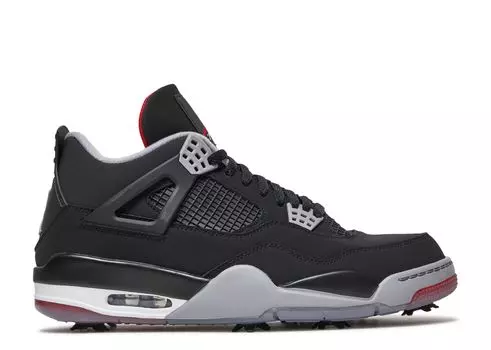 Кроссовки Air Jordan Air Jordan 4 Golf 'Bred', черный