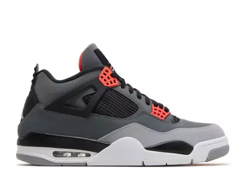 Кроссовки Air Jordan Air Jordan 4 Retro 'Infrared', серый
