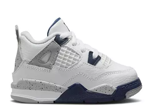 Кроссовки Air Jordan Air Jordan 4 Retro Td 'Midnight Navy', белый