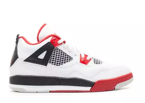 Кроссовки Air Jordan Air Jordan 4 Retro Ps 'Fire Red' 2012, белый