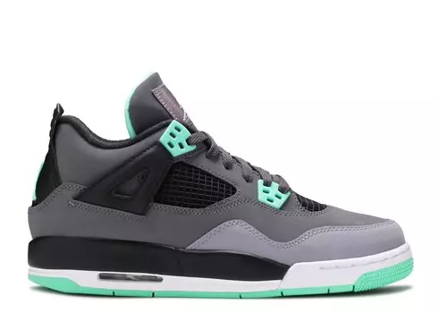 Кроссовки Air Jordan Air Jordan 4 Retro Gs 'Green Glow', серый