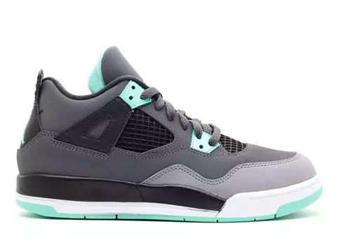 Кроссовки Air Jordan Air Jordan 4 Retro Ps 'Green Glow', серый