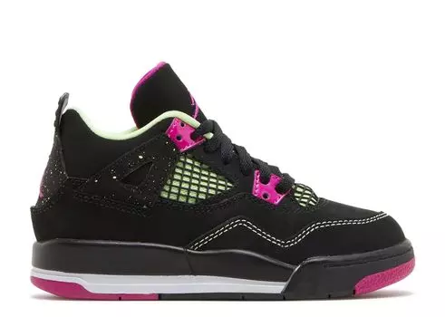 Кроссовки Air Jordan Air Jordan 4 Retro Ps 'Fuchsia', черный