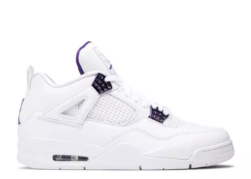 Кроссовки Air Jordan Air Jordan 4 Retro 'Purple Metallic', белый