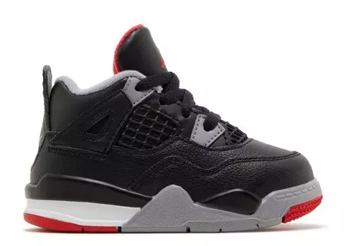 Кроссовки Air Jordan Air Jordan 4 Retro Td 'Bred Reimagined', черный