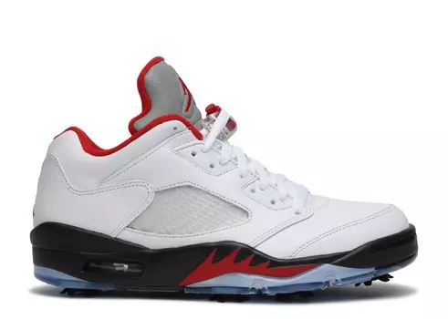 Кроссовки Air Jordan Air Jordan 5 Low Golf 'Fire Red', белый