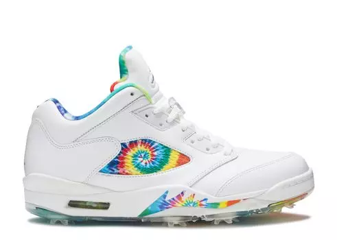 Кроссовки Air Jordan Air Jordan 5 Low Golf 'Peace, Love, And Golf', белый