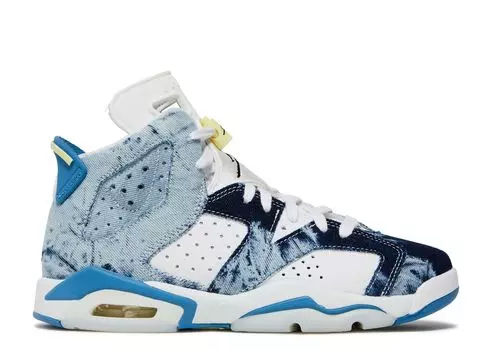 Кроссовки Air Jordan Air Jordan 6 Retro Gs 'Washed Denim 2022', синий