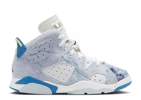 Кроссовки Air Jordan Air Jordan 6 Retro Ps 'Washed Denim 2022', синий