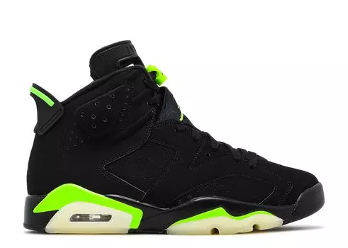 Кроссовки Air Jordan Air Jordan 6 Retro 'Electric Green', черный