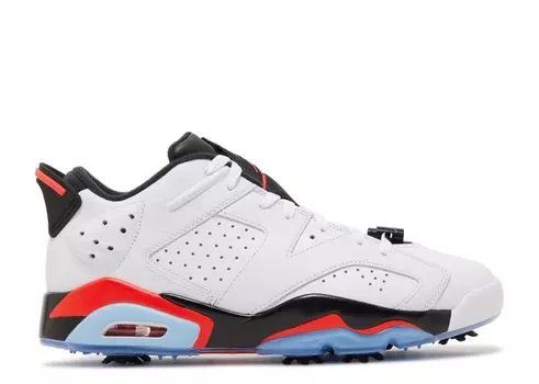 Кроссовки Air Jordan Air Jordan 6 Retro Low Golf 'White Infrared', белый