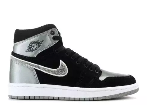 Кроссовки Air Jordan Aleali May X Air Jordan 1 Retro High Gg 'Shadow Grey', черный
