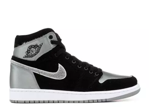 Кроссовки Air Jordan Aleali May X Air Jordan 1 Retro High Og 'Satin Shadow', черный