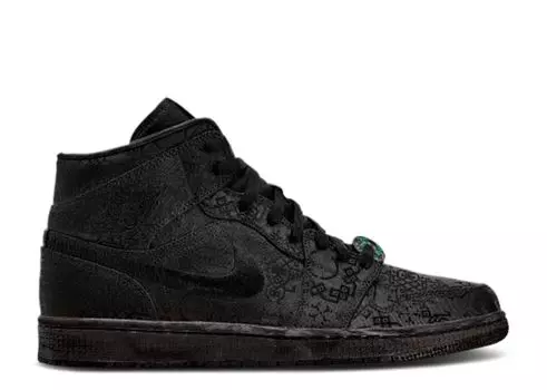 Кроссовки Air Jordan Dover Street Market X Clot X Air Jordan 1 Mid 'Monochromarket', черный