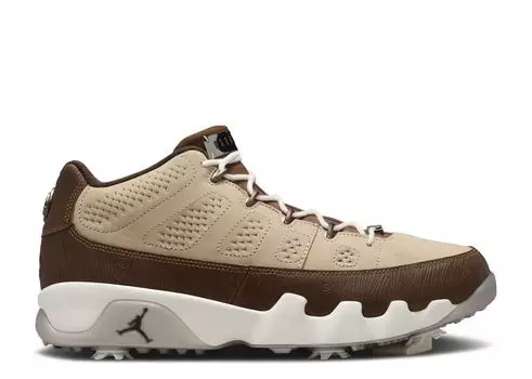 Кроссовки Air Jordan Happy Life Wood X Jordan 9 Low Golf 'Woodgrain', коричневый
