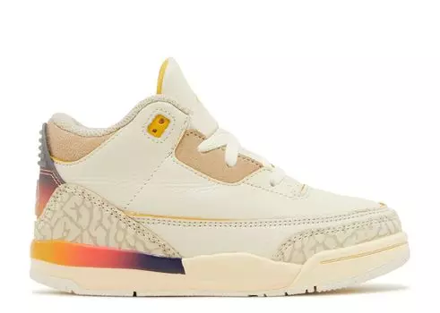 Кроссовки Air Jordan J. Balvin X Air Jordan 3 Retro Td 'Medelln Sunset', кремовый